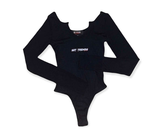 Black Long Sleeve Bodysuit